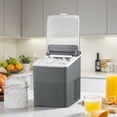 thumbnail image 6 of Mainstays Countertop Ice Maker, Bullet Ice, 26 lb per 24 Hours, Soothing Grey, 6 of 10