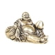 thumbnail image 4 of Estatua de Buda Maitreya, adorno de escritorio, centro de mesa, regalo artesanal, escultura budista, figura de latón para estante de oficina y, 4 of 9