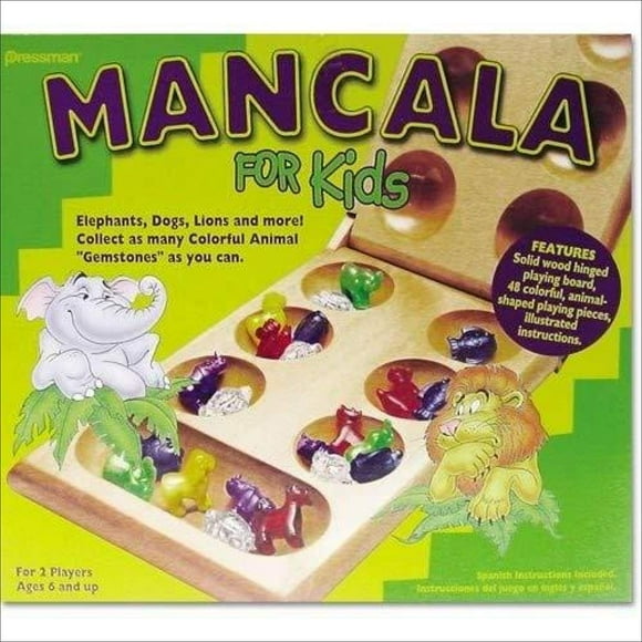 Mancala For Kids - Simple Strategy Game That Appeals to Kids by Pressman Multi Color, 5"