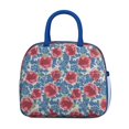 thumbnail image 2 of Flower Lunch Bag for Women Men Reusable Insulated Lunch Bags, Leakproof Cooler Food Lunch Tote Bag, Large Capacity Lunch Box for Work School Travel Picnic, 2 of 7