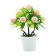 thumbnail image 3 of Adorno de mesa con plantas artificiales en maceta y fruta artificial en maceta pequeña. Durazno, 3 of 9