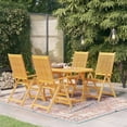 thumbnail image 1 of vidaXL 5 Piece Garden Dining Set Solid Teak Wood, 1 of 5