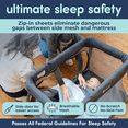 thumbnail image 6 of Hiccapop TravelPod Portable Playpen & Travel Crib for Baby, Lightweight, Foldable Portable Crib Playard with Zippered Door, Waterproof Base & Carry Bag, 6 of 6