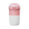 thumbnail image 1 of Taza de café de acero inoxidable 316, taza termo para el vientre, taza de agua portátil para exteriores para mujer, bonita taza rosa de 380ml, 1 of 5