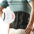 thumbnail image 4 of Faja lumbar para aliviar el dolor lumbar en hombres y mujeres, faja lumbar transpirable con almohadilla de soporte lumbar 3D, 4 of 5