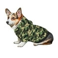 thumbnail image 7 of Fotbe Camouflage Dinosaur Print Small Dog Sweater Hoodies Pet Grey Hooded Soft Fleece Sweatshirts with Pocket Fall Winter Puppy Cat Sweaters Warm Clothes-Large, 7 of 7