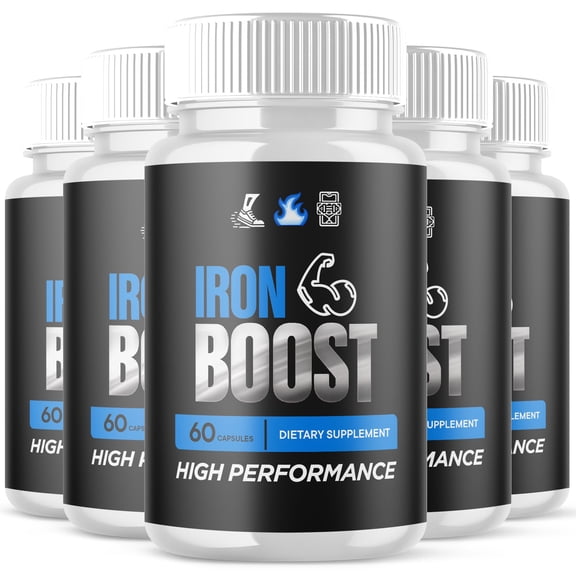 Iron Boost Advanced Formula Pills All Natural Vitamin Supplement IronBoost 300 Capsules
