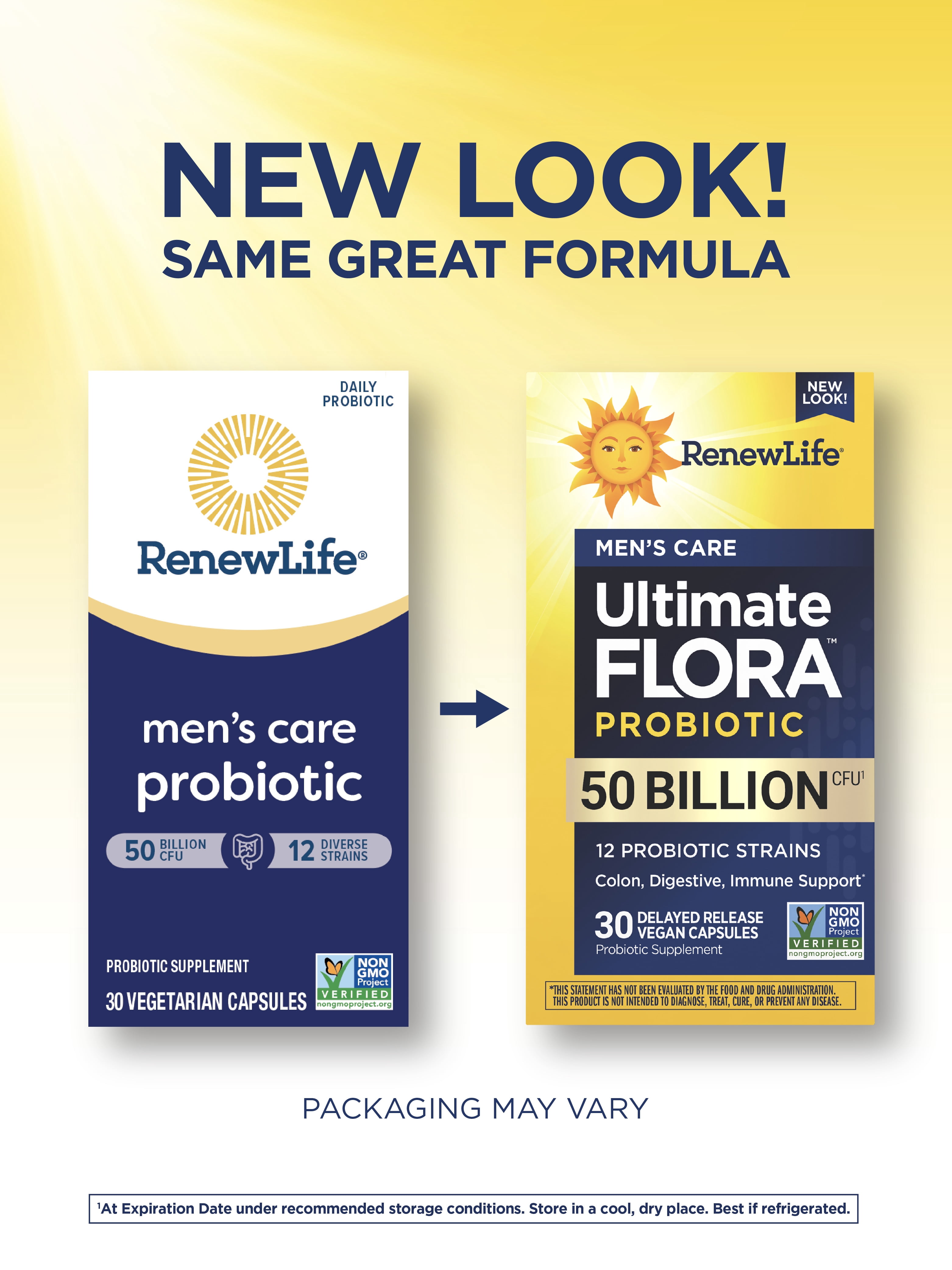 Men's Care Ultimate Flora Probiotic | 30 Vegan Capsules | 50 Billion CFU | by Renew Life