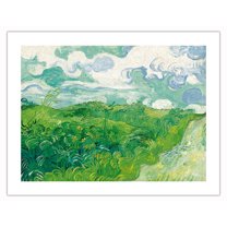 Green Wheat Fields Auvers France - From an Original Color Painting by Vincent Van Gogh c.1890 - Bamboo Fine Art 290gsm Paper (Unframed) 17x22in