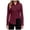 KB141 Red, variant on Womens Tops Long Sleeve Solid Color Button Down Lapel Loose Fit Soft Fashion Shirt Black Size 3Xl