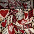 thumbnail image 6 of Cloth Napkins Set of 8 - 20x20 Inches, Mother's Day Washable Reusable Table Napkins, Lovw Heart Gnomes Red Black Buffalo Plaid Soft & Absortbent Dining Napkin for Party Wedding Hotel Restaurant, 6 of 8