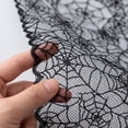 thumbnail image 5 of PoyoKee Lace Table Runner, Black Spiderweb Table Cloth, Sheer Mesh Tablecloth, Party Decorations for Kitchen and Dining, Home Decor, 71 x 12 inch, 5 of 6