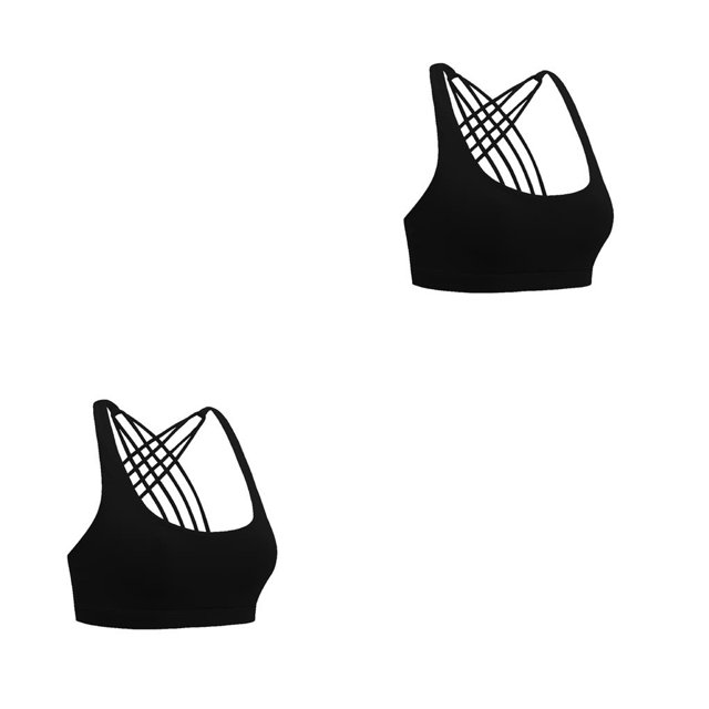 Guardurnaity Sujetadores deportivos Elasticidad Material premium Sujetador deportivo Espalda cruzada Negro XL Negro XL 2Conjunto