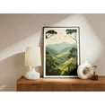 thumbnail image 2 of Uganda Bwindi Impenetrable National Park Poster African Safari Landscape Print Green Mountain Illustration Nature Wall Art Home Decor - Poster Unframed, 2 of 3