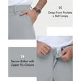 thumbnail image 5 of Mens Golf Pants Stretch Work Dress Pants 30"/32" Quick Dry Lightweight Casual Comfy Trousers with 3 Pockets, 5 of 7