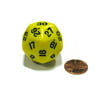 Koplow Games Triantakohedron D30 30 Sided 33mm Jumbo RPG Gaming Dice - Yellow w Black Number #06011