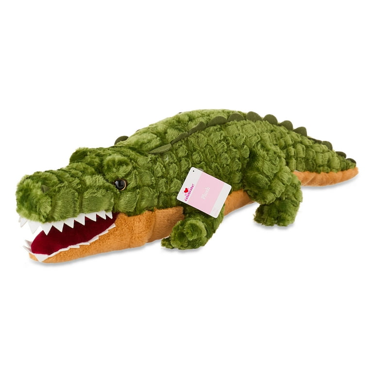 Large Crocodile Plush, Green, 27