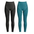 thumbnail image 3 of QGJZVUNL Butt Lifting Leggings for Women Tummy Control Fitness Clothing 2Pcs High Waisted Workout Yoga Pants Size S, 3 of 4