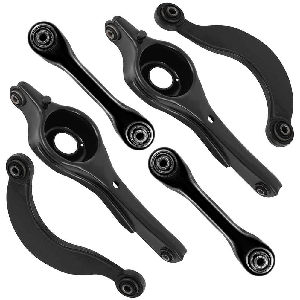 ECCPP - 6PC Rear Forward Lower Control Arm Rear Lower Rearward Control Arm Rear Upper Control Arm - Compatible with 2000-2011 for Ford Focus - K641244 K641985 K660012 Suspension Kit