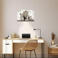 thumbnail image 2 of ZHONGYUTONG Lion Family Wall Art Lion and Lioness Pictures Wall Decor Wildlife Poster Rustic Animals Canvas Painting for Home Bedroom Office Frame (20.00" x 30.00"), 2 of 6