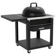Nexgrill Charcoal Kettle Grill with Table Cart and Side Table