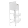 thumbnail image 6 of Modern Bread Rack Coffee Station Microwaves Rack Storage Rack Kitchen Organizer Shelf Rectangular, 6 of 13