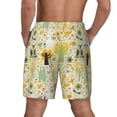 thumbnail image 4 of Uemuo Animal Tree Pattern Mens Swim Trunks Quick Dry Board Shorts with Mesh Lining, Stretch Beach Shorts Quick Dry No-Chafing Board Shorts-3X-Large, 4 of 9