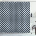 thumbnail image 1 of Ambesonne Floral Shower Curtain, Eastern Japanese Ornate, 69"Wx84"L, Charcoal Grey Dark Blue, 1 of 3