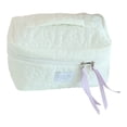 thumbnail image 2 of Bolsa De Almacenamiento Bolsa de cosméticos con flores acolchadas, bonita de belleza, portátil, multifunción, suave para el trabajo Tmvgtek Para Estrenar, 2 of 6