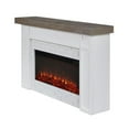 thumbnail image 5 of Real Flame Cravenhall Solid Wood and Glass Landscape Electric Fireplace in White, 5 of 9