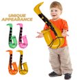thumbnail image 5 of KAKOWELY 4 instrumentos musicales inflables para niños, saxofón realista, decoración para fiestas infantiles, saxofón inflable para fotos., 5 of 5