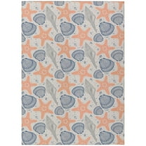 Addison Rugs Indoor/Outdoor Surfside ASR34 Peach Washable 9' x 12' Rug