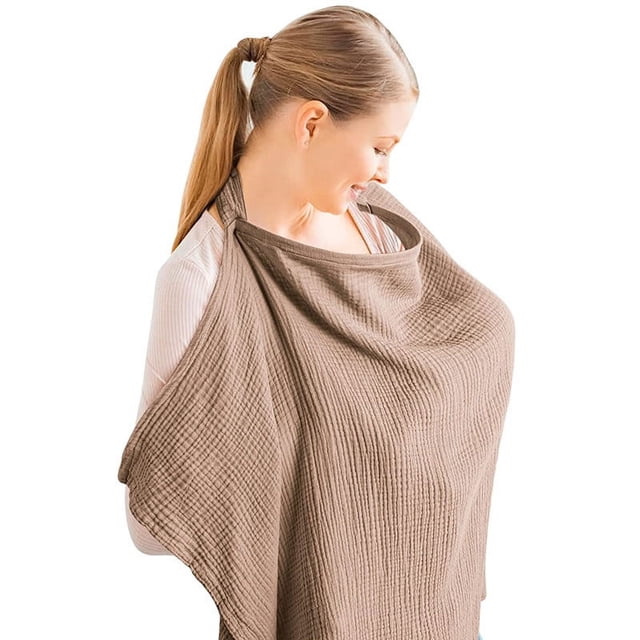 Funda de algodón para ropa de lactancia, toalla antibrillo, funda de tela para ropa de lactancia, toalla de lactancia Shaw, exterior transpirable