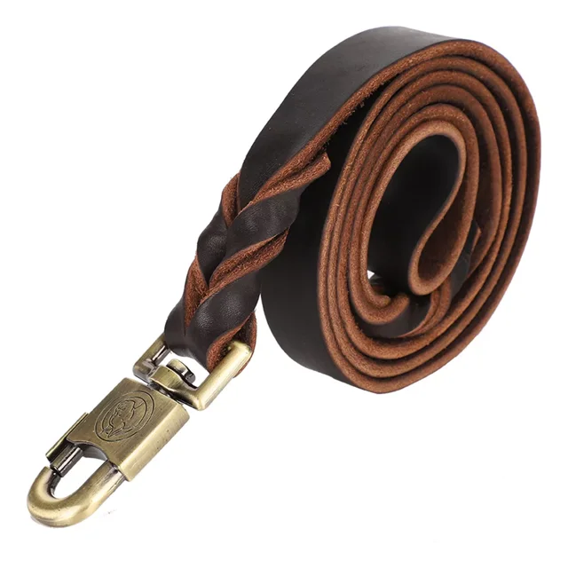 Para 1 Collar Y Correa De Cuero Suave Para Perros En Cadena