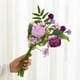 thumbnail image 5 of Ramo de Flores Artificiales para Exterior | Rosas de Seda Sintética con Tallos de Hierro Ajustables | Arreglo Floral de Plástico Duradero En Rojo, Rosa, Beige y Morado para Jardín, Patio, Porche, Ven, 5 of 6