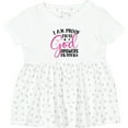 thumbnail image 3 of Inktastic Baby I Am Proof That God Answers Prayers Girls Baby Dress, 3 of 5