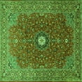 thumbnail image 1 of Ahgly Company Indoor Square Medallion Green Traditional Area Rugs, 5' Square, 1 of 1