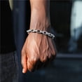 thumbnail image 4 of FEEL STYLE Hip Hop Icy Bling Bracelet for Men Women 5A Zircon Rolo Chain Jewelry, 4 of 5