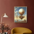 thumbnail image 2 of Nawypu Steampunk Airship Vintage Poster Oil Painting on Canvas Canvas Wall Art Prints for Wall Decor Room Decor Bedroom Decor Gifts, 2 of 4