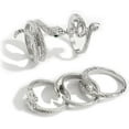 thumbnail image 3 of 5 Pcs Snake Rings Set Ouroboros Wrap Open Rings Stackable Animal rings Adjustable Knuckle Rings for Men and Women, 3 of 7