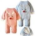 thumbnail image 7 of Amazing Snazzy Boys and Girls Knit Cartoon Deer Romper Winter, 7 of 7