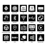 Apple CarPlay Android 13 Bluetooth 64GB ROM Wifi AUX Car Stereo Radio Head Unit Multimedia GPS Navigation Player For Toyota RAV4 2013 2014 2015 2016 2017