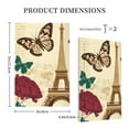 thumbnail image 3 of DouZhe 1-Gang Blank Wallplate, Eiffel Paris Tower and Butterflies Decorative Wall Plates, 3 of 7