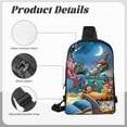 thumbnail image 5 of Winnie The Pooh Crossbody Backpack Sling Bag for Men Women One Shoulder Chest Bags Gym Sport Travel Hiking Daypack, 5 of 8