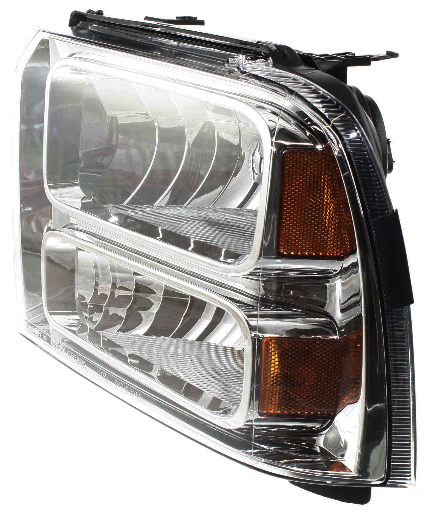 Headlight Compatible With 2005-2007 Ford F-250 Super Duty F-350 Left Driver Halogen With bulb(s)