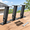 Adjustable base-3pcs, variant on 4"x4" Heavy Duty 180° Adjustable Direction and Base 3pcs Black Metal Roof Riser Brackets