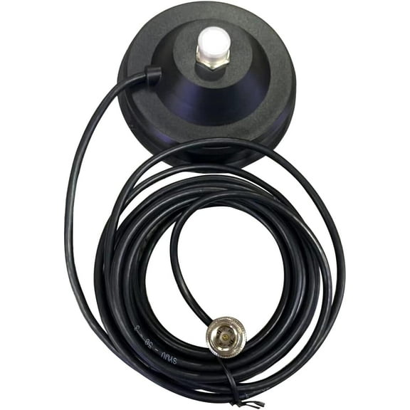 SO-239 Mount Magnetic Base with Mini Plug Cable Connector for Car Bus Taxi Mobile Radio Antenna W/ 5M Cable
