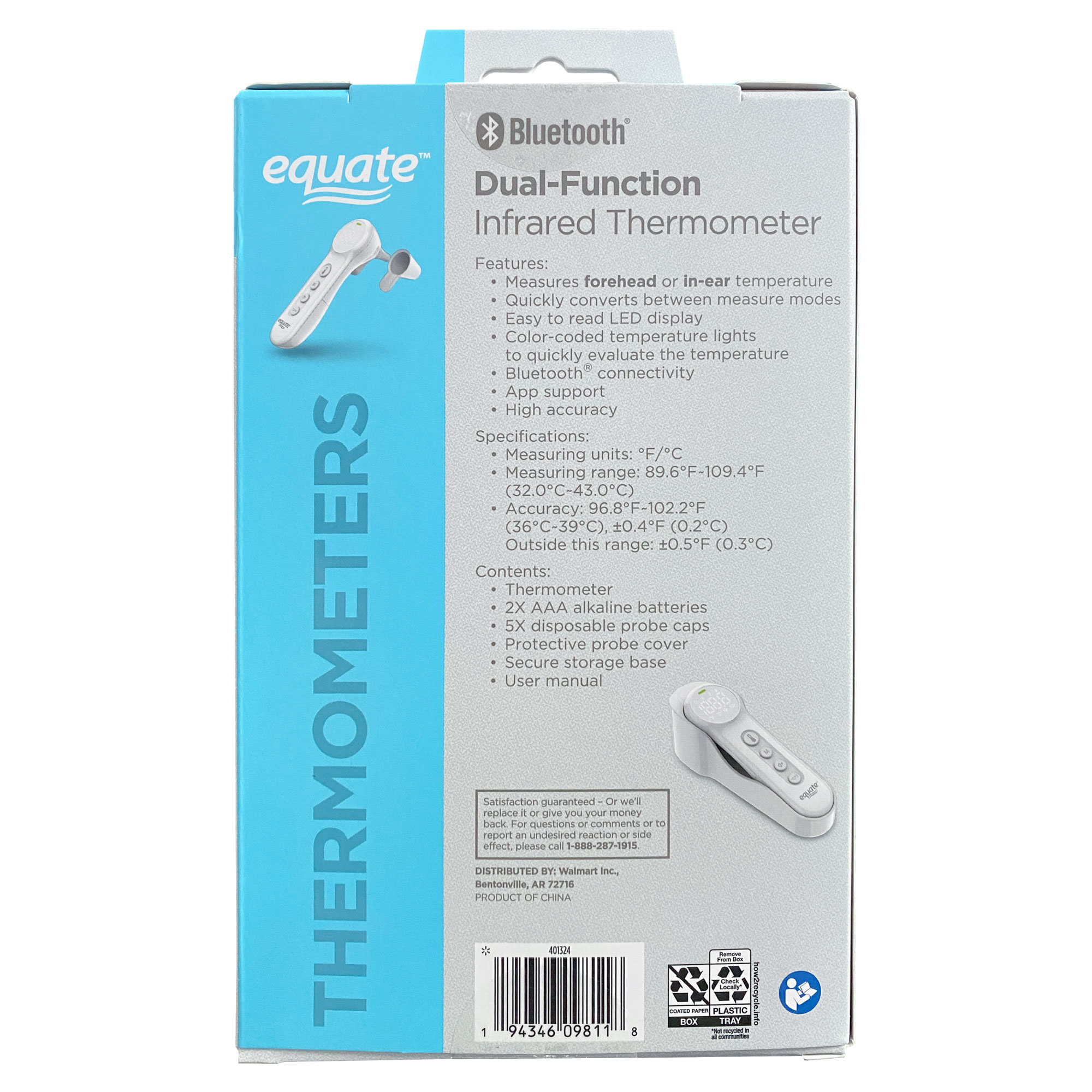 Equate Bluetooth Infrared Thermometer photo 8