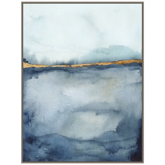 Amanti Art Coastal Horizon II Framed Canvas Wall Art Print
