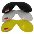 thumbnail image 2 of Heron Kit Clear, Smoke and Yellow Lens Matte Black Frame Motorcycle Goggles, 2 of 5